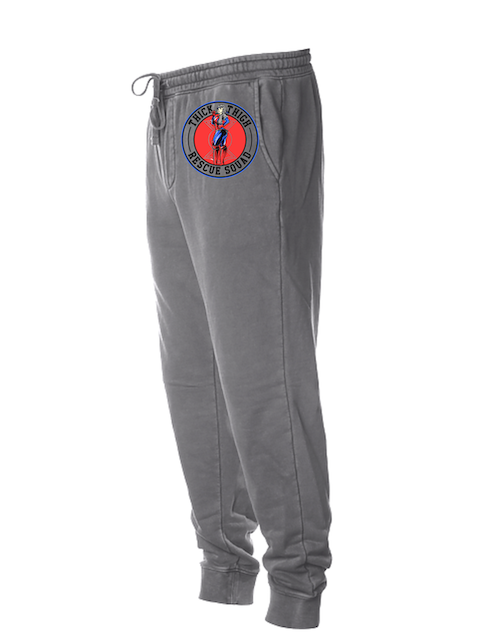 Thick Thigh Rescue Squad Sweatpants in Vintage Black