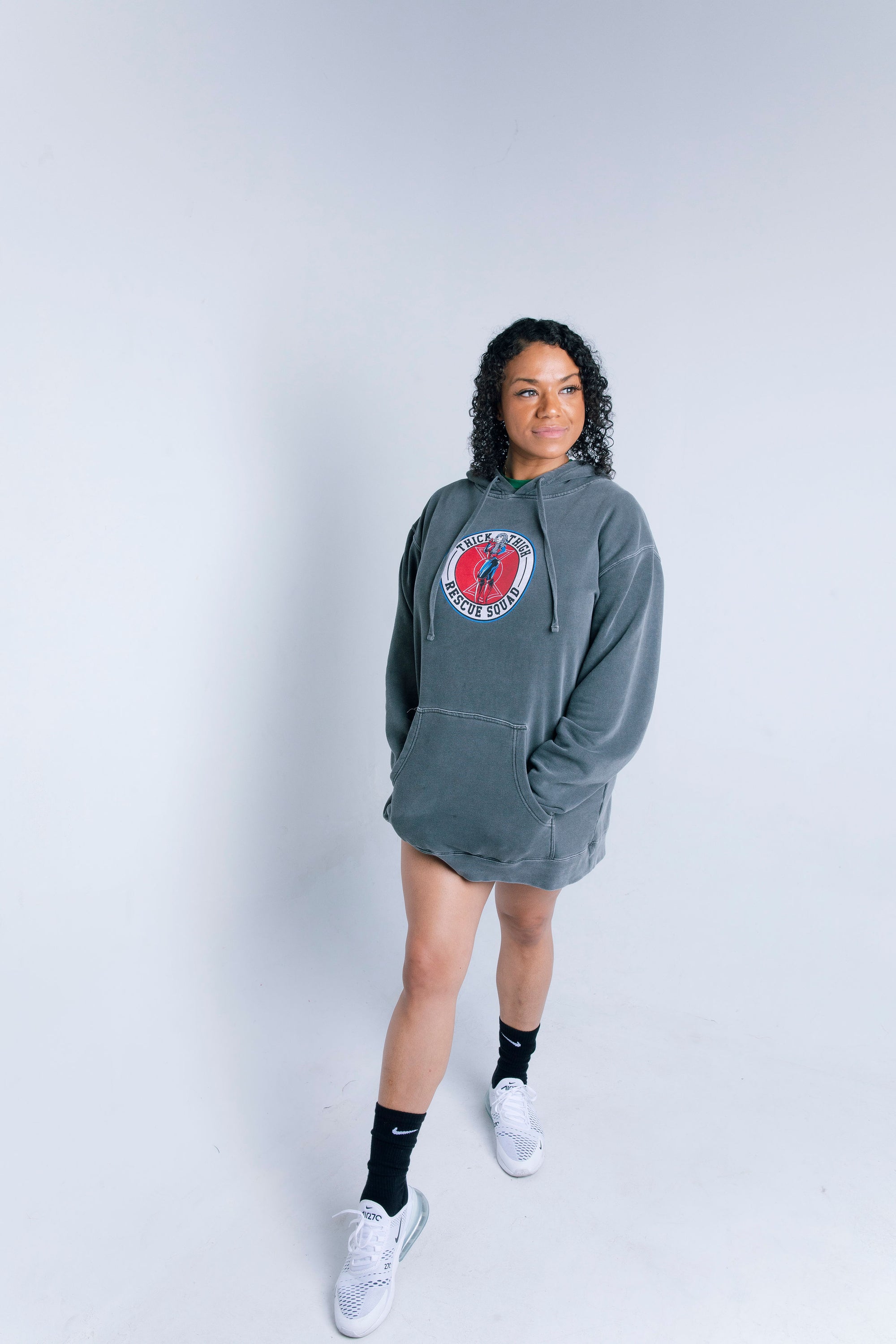 Thick Thigh Rescue Squad Fleece Hoodie